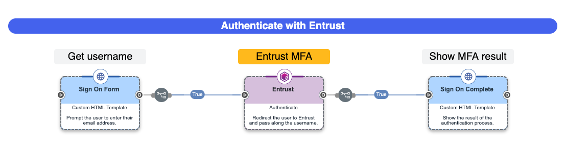 A screen capture of the complete authentication flow.