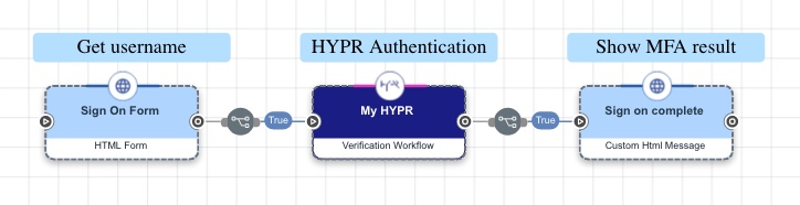 A screen capture of the complete authentication flow.