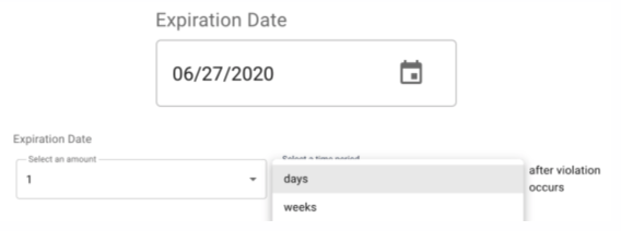 iga ad hoc expiration date form