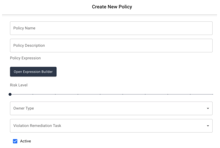 iga base policy creation form