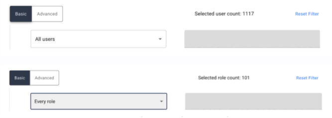 iga basic filter all users objects