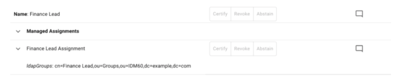 iga certifying managed assignments with attributes