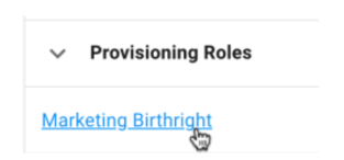 iga clicking entitlement name to view metadata