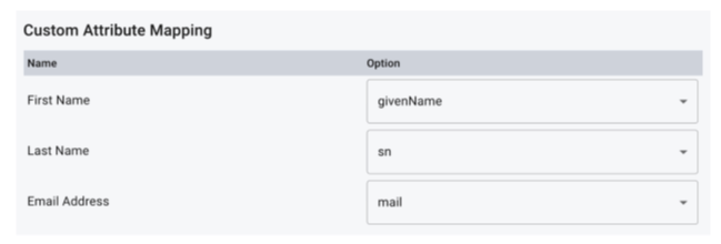 iga custom attribute mapping