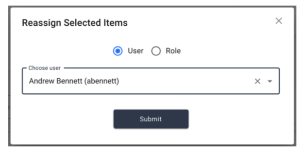 iga reassigning event to a user