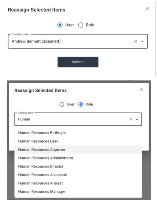 iga reassigning event to user role