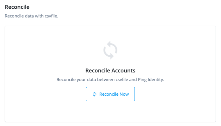 Reconcile tab of the Advanced Sync editor with a Reconcile Now button
