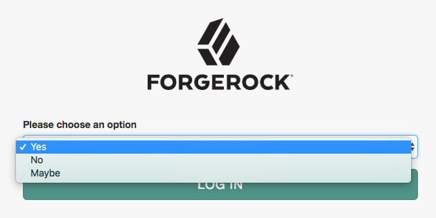 The output from a choice collector node.