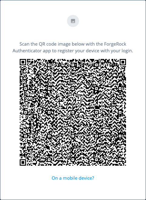QR code to register your device