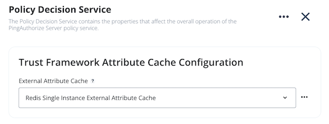 Screen capture of the External Attribute Cache list with arrows point to the list and the save button