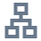 An icon showing computers in a clustered topology.