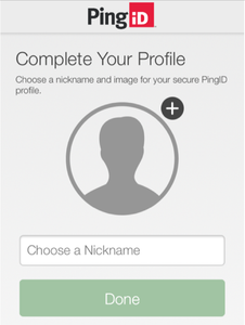 A screen capture of the Complete Your Profile screen with the option of add a profile picture.