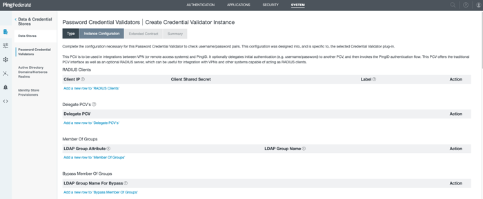 A screen capture of the Instance Configuration tab in the PingFederate administrative console.