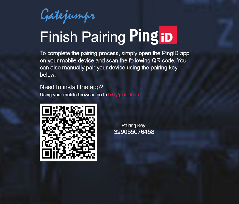 A screen capture of a custom organization branding message for the user to finish pairing PingID to their mobile device.