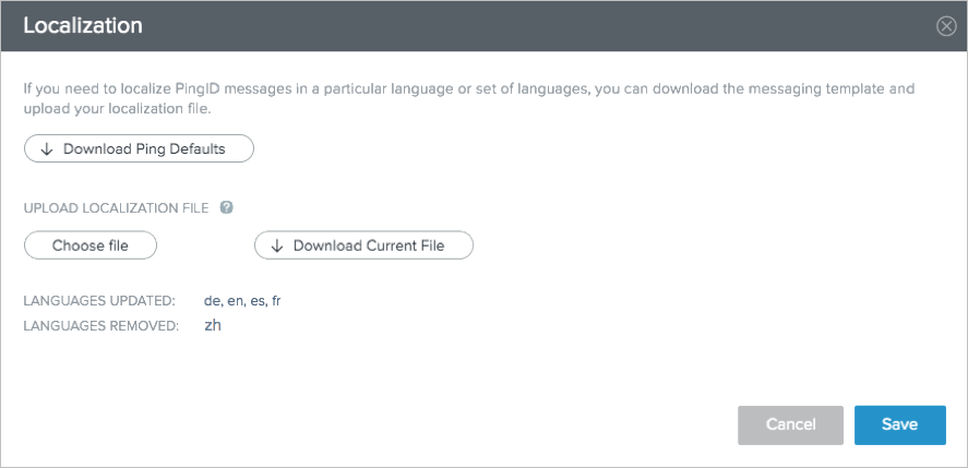 A screen capture of the Localization window and a populated list of Languages Updated.