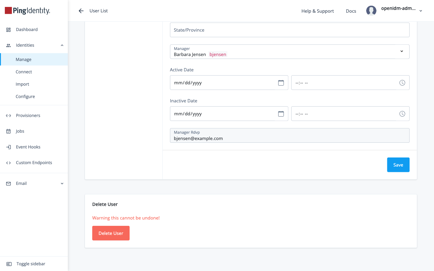 Verify the RDVP in the Platform admin UI