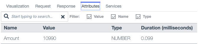 Screen capture of the Recent Decisions Attributes tab showing attribute details.