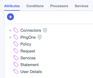 Screen capture of the Attributes tab showing parent attributes.