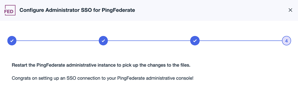 A screen capture of PingFederate SSO step 4.