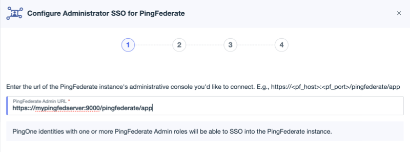 A screen capture of PingFederate SSO step 1.