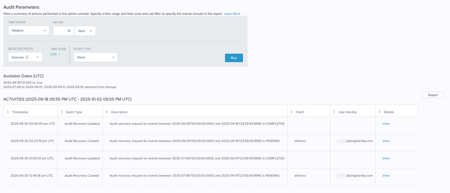 p1 audit report results