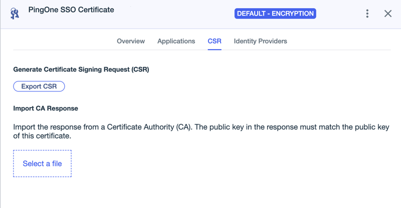 A screenshot of key pairs page.