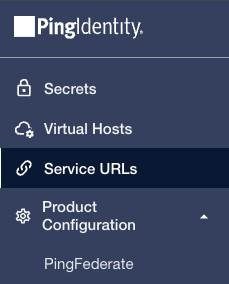 An image of the self-service menu, which displays in the sidebar.