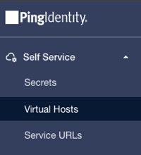 An image of the self-service menu, which displays in the sidebar.