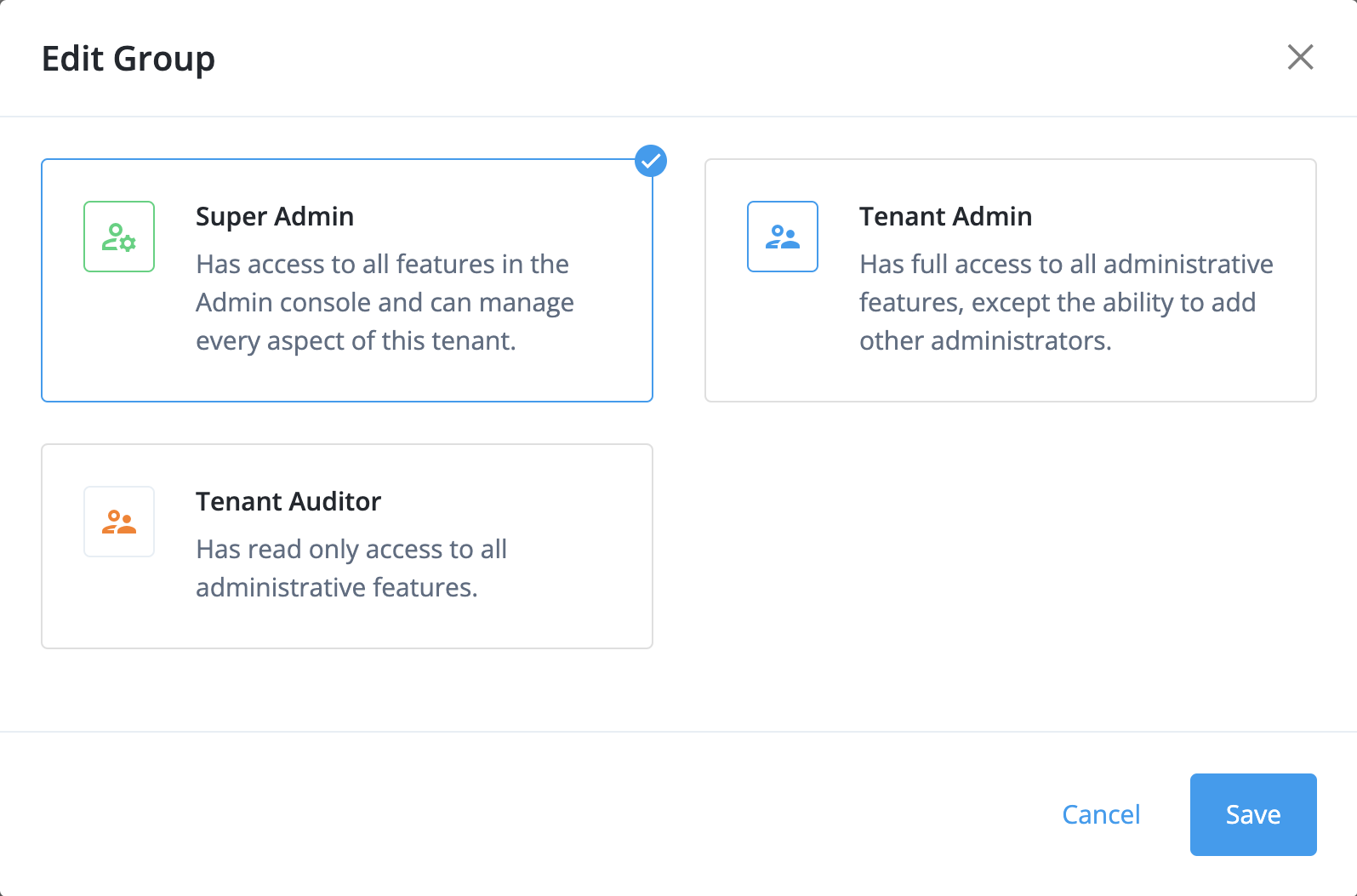 ui federation edit group access