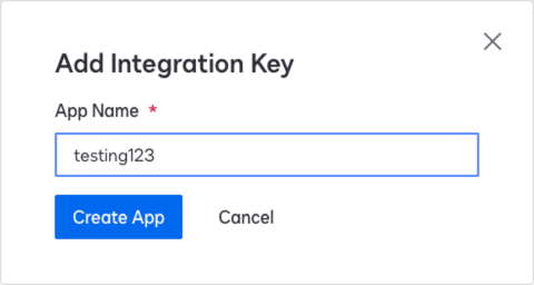 DocuSign Add Integration Key modal