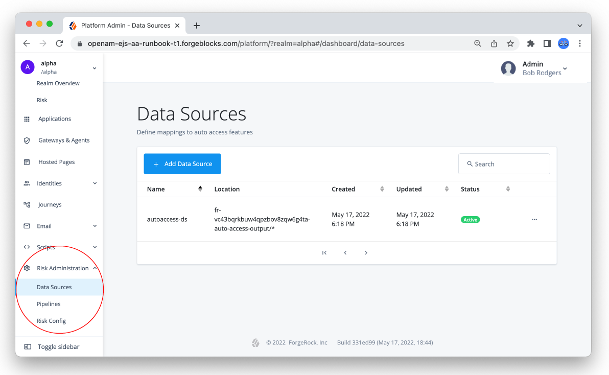 auto access data sources