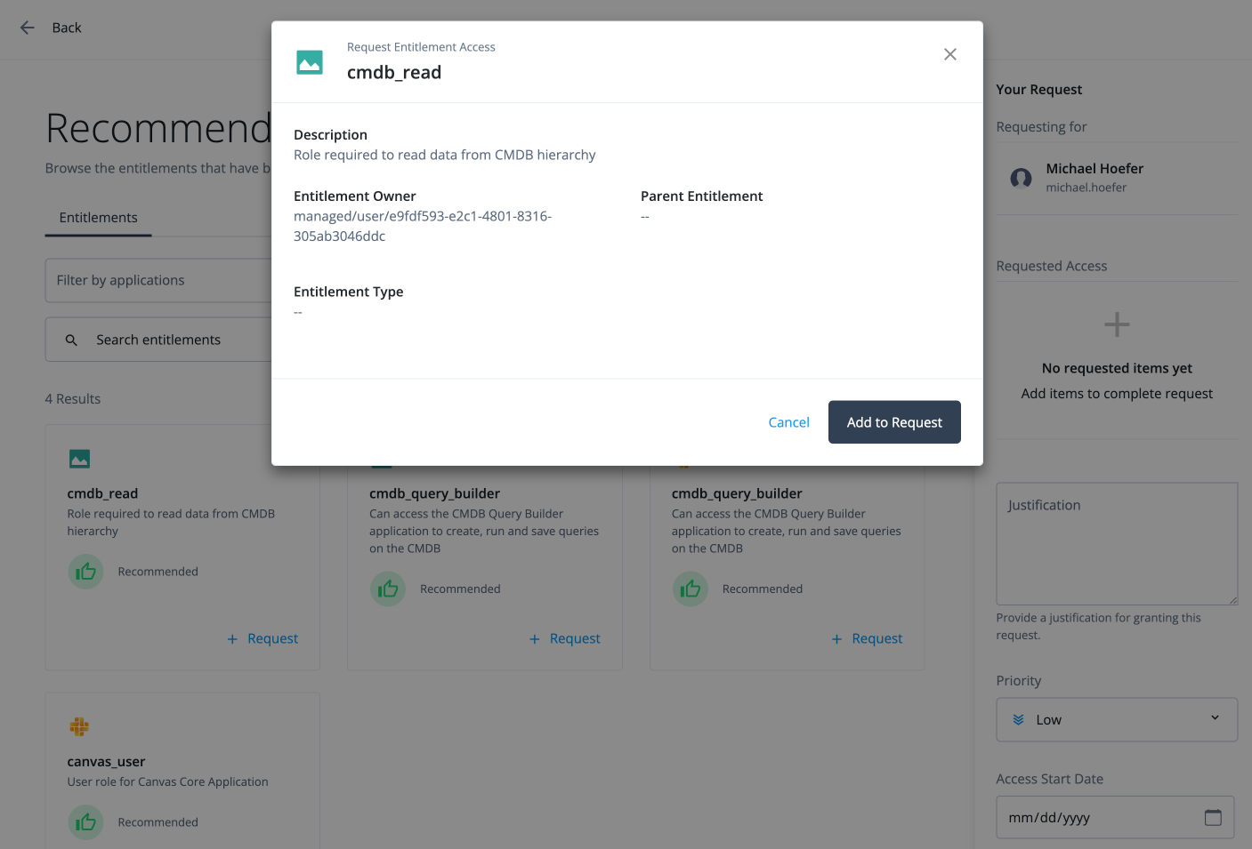 Recommended access Add to Request