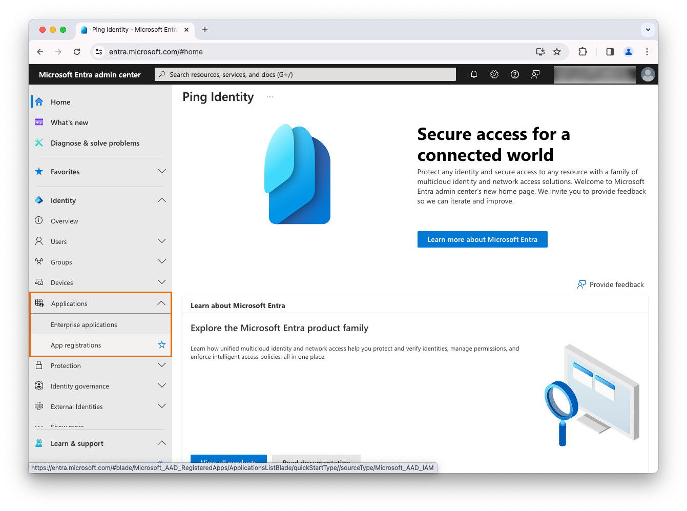 Microsoft Entra ID admin center