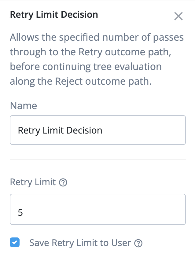 node retry limit decision configuration
