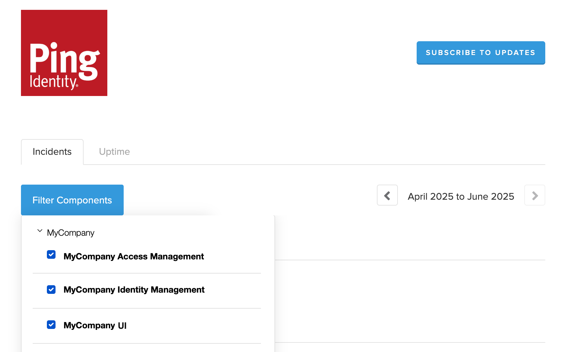 status filter components