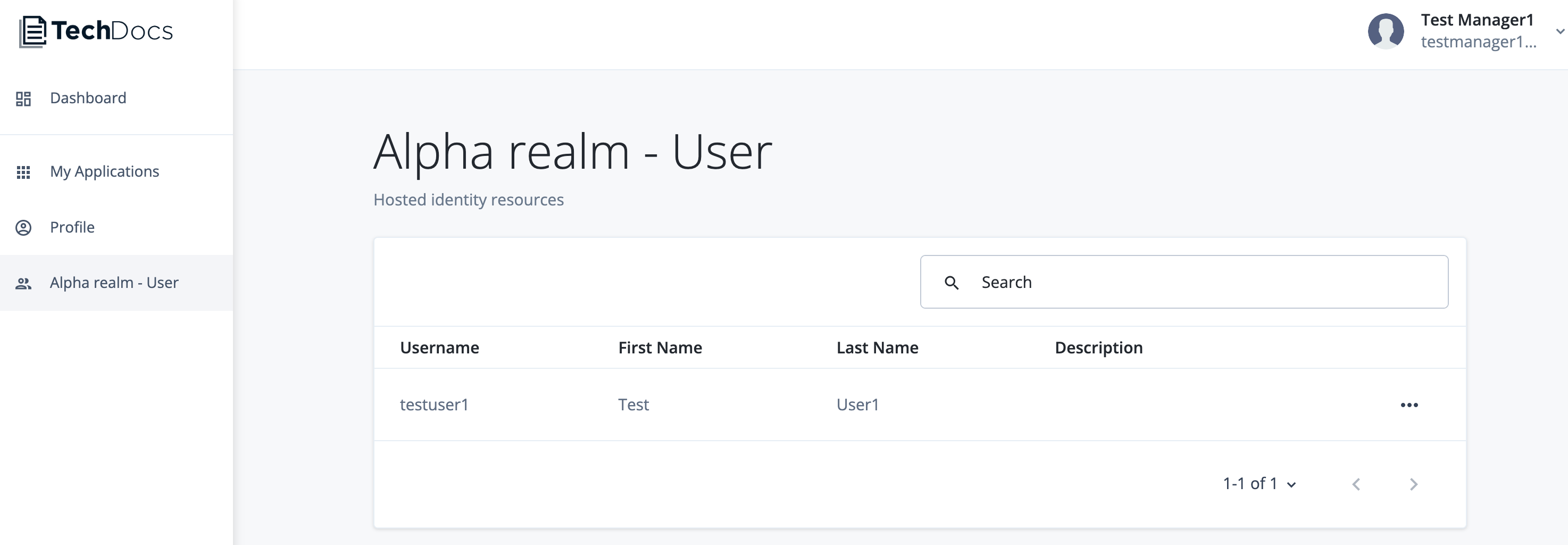 Manager’s reports listed in the hosted account pages