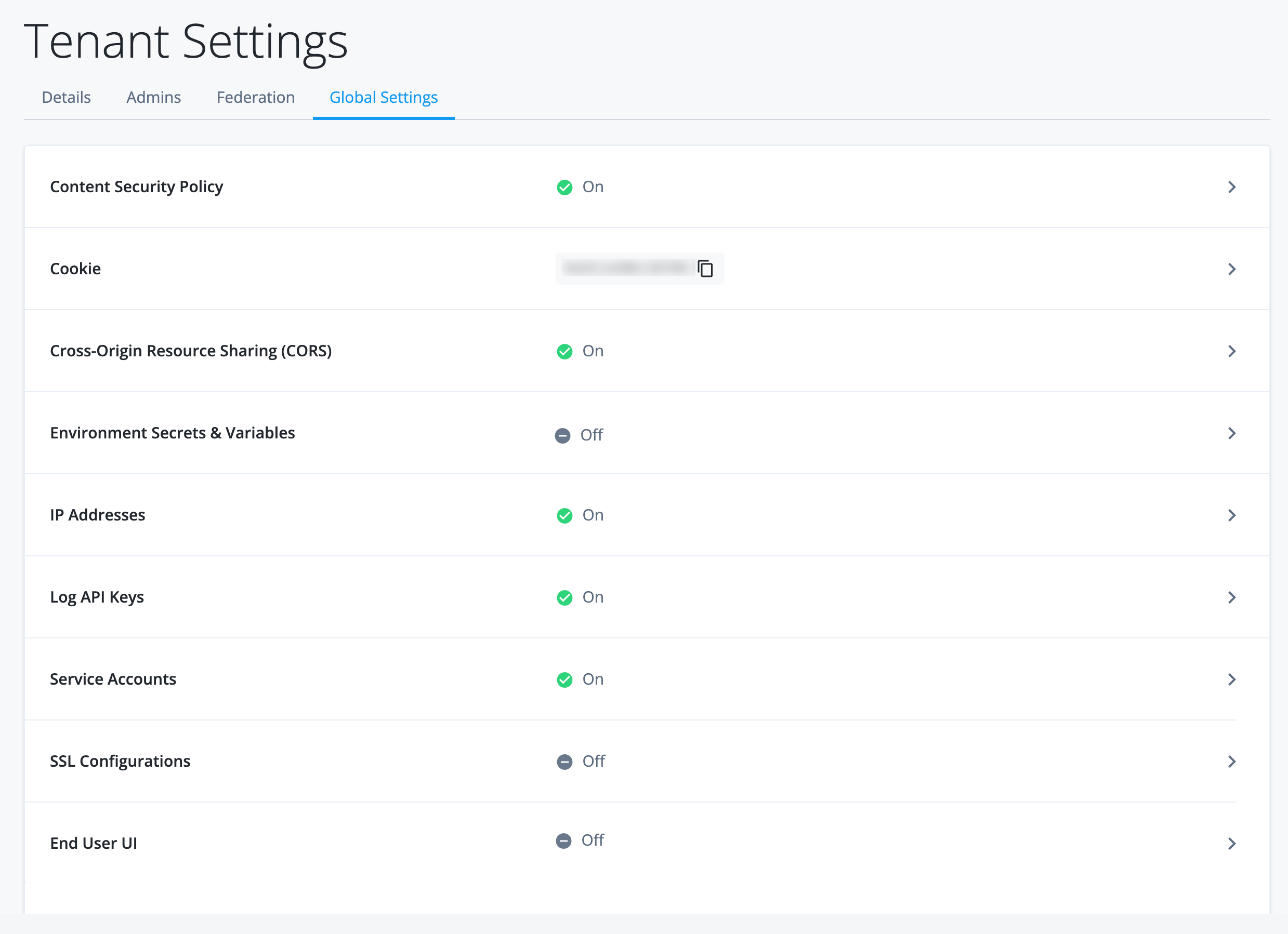 Advanced Identity Cloud global settings
