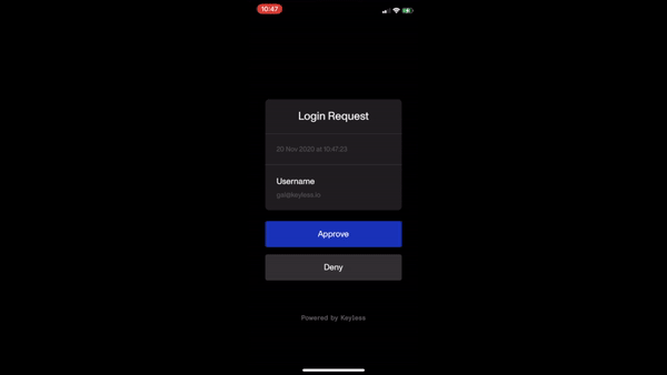 Authenticate on device