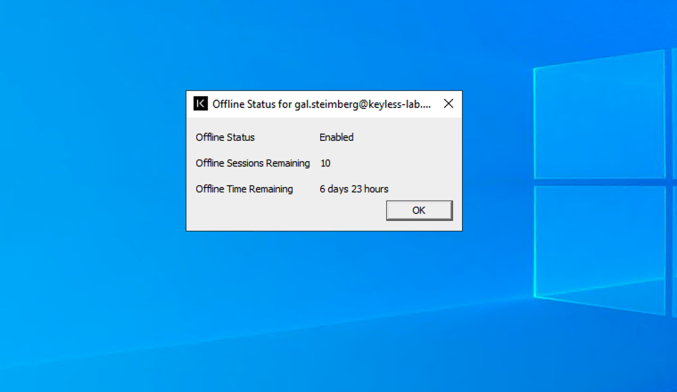 Offline status details